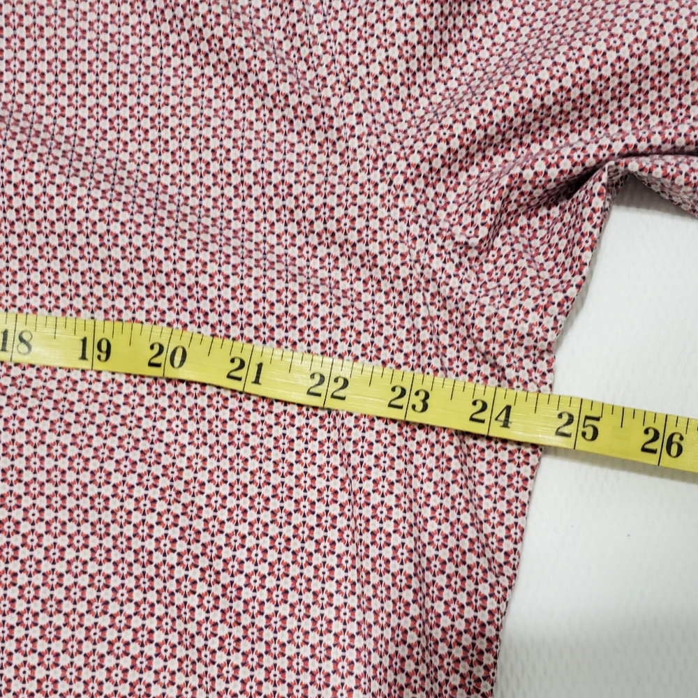 Lost Monarchy Red Pattern Long Sleeve Button Fron… - image 7